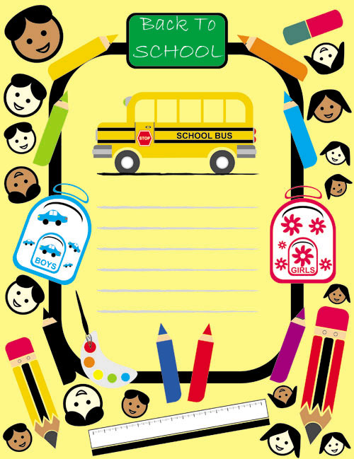 子供たちが図面の漫画 - ベクター