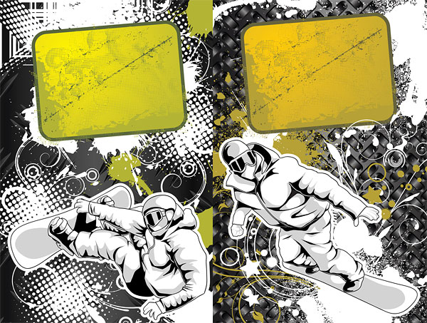 スキーのベクター素材