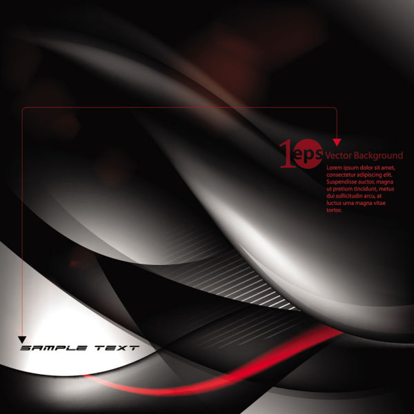 華麗な動的背景 03 - ベクター素材