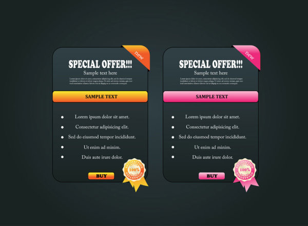 絶妙なメニュー - ベクター