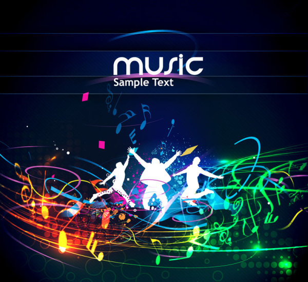 豪華な動的背景 05 - ベクターします。