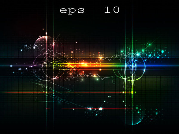 ブライト グレア効果 05 - ベクター素材