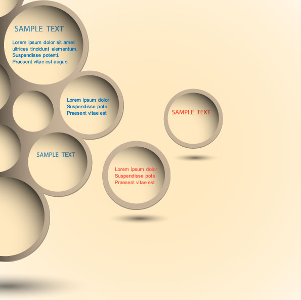 ラウンド国境 02 - ベクター素材