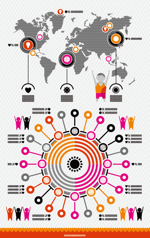 ビジネス データ グラフィック 01 - ベクター素材