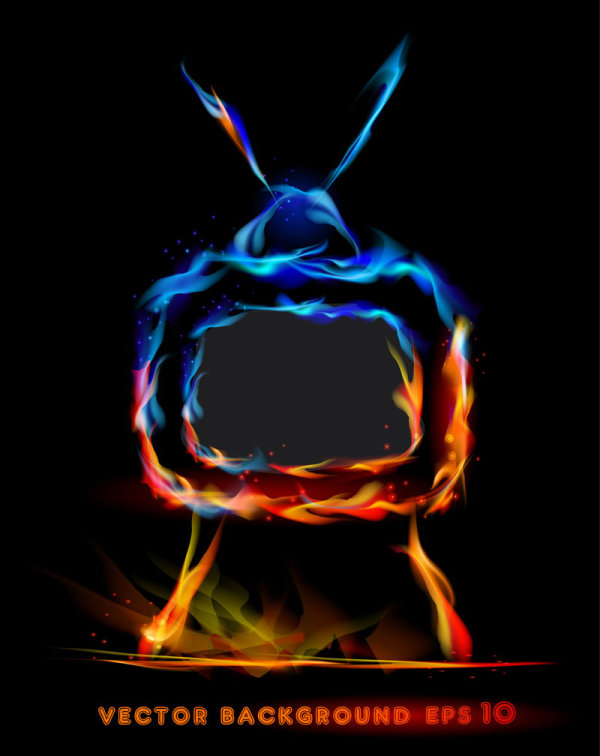 炎の効果 02 - ベクター素材