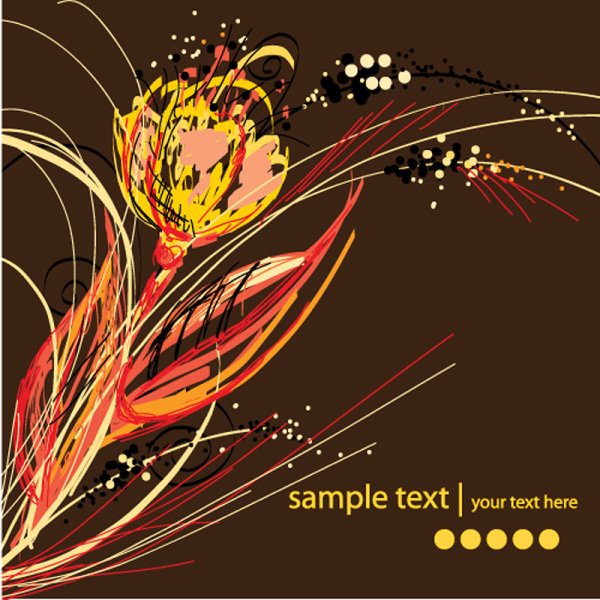 カラフルな線パターン 05 - ベクター素材