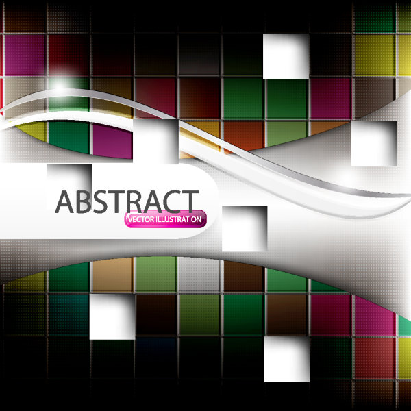 豪華なボックス背景 02 - ベクター素材