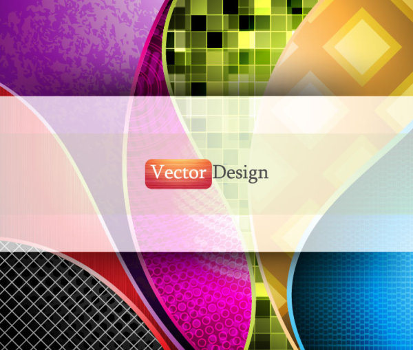 動的フロー線背景 01 - ベクター素材