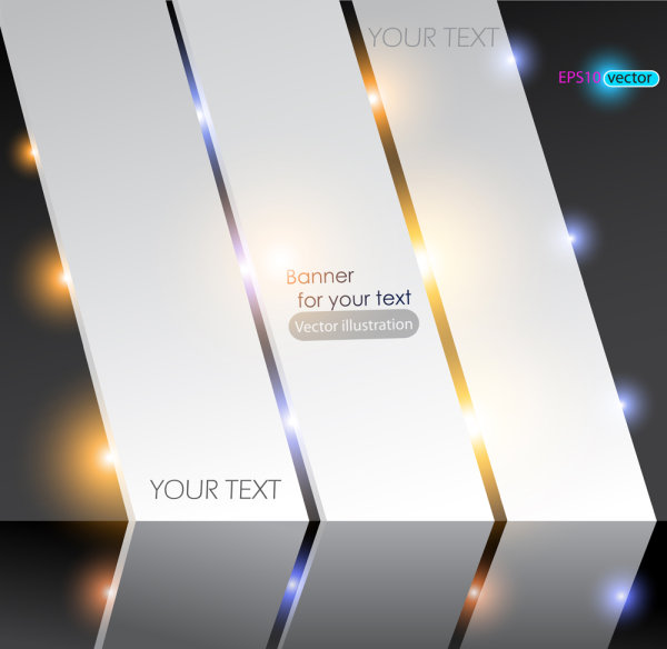 鮮やかな光のショー 01 - ベクター素材