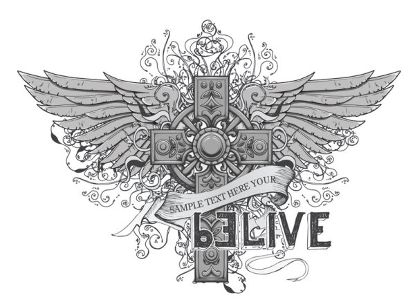 T シャツ パターン 16 - ベクター素材を動向します。