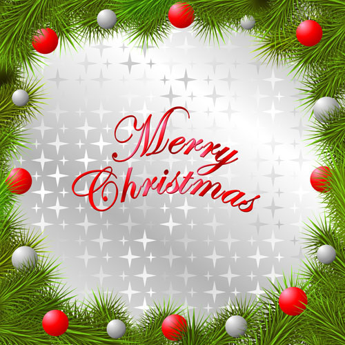 クリスマス要素境界 03 - ベクターします。