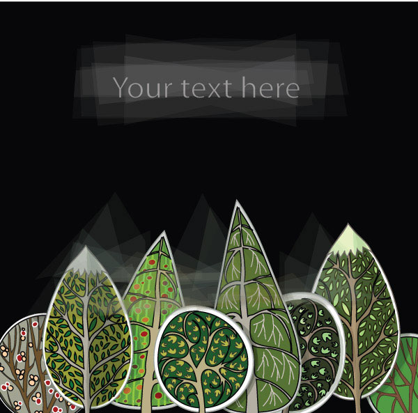 漫画の都市のテーマのベクター素材-5