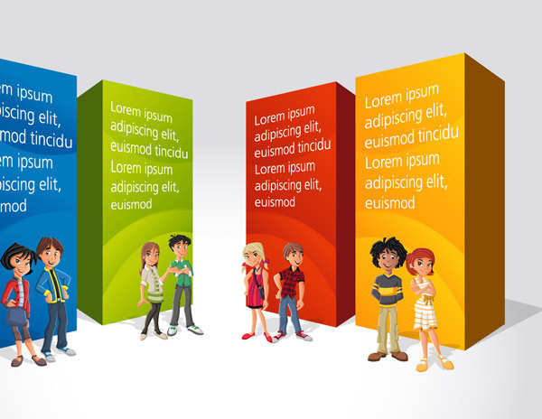 漫画商業ベクター材料-4