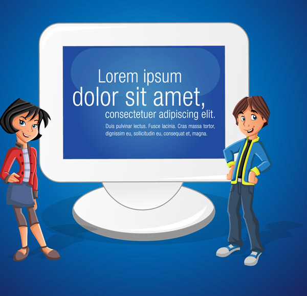 漫画のキャラクターの商業ベクター-2