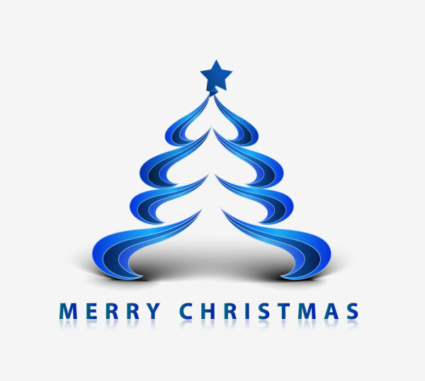 創造的なクリスマス ツリー 06 - ベクター素材