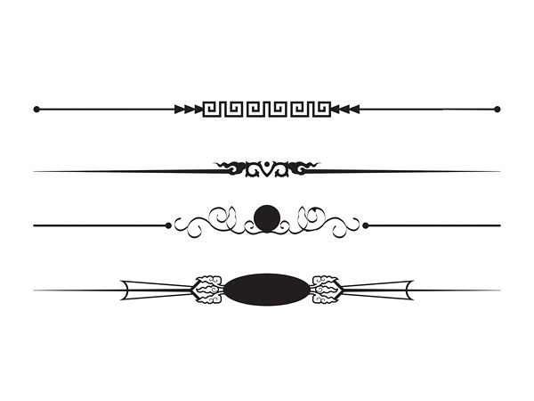 ベクター罫線美術