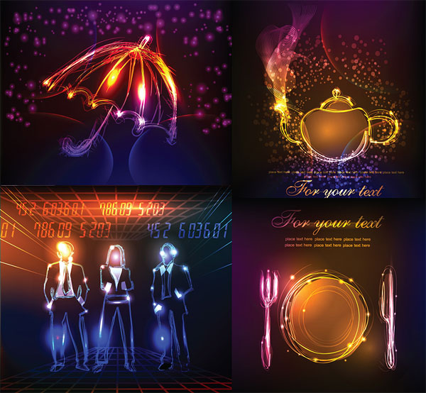 光ベクターに描画された項目