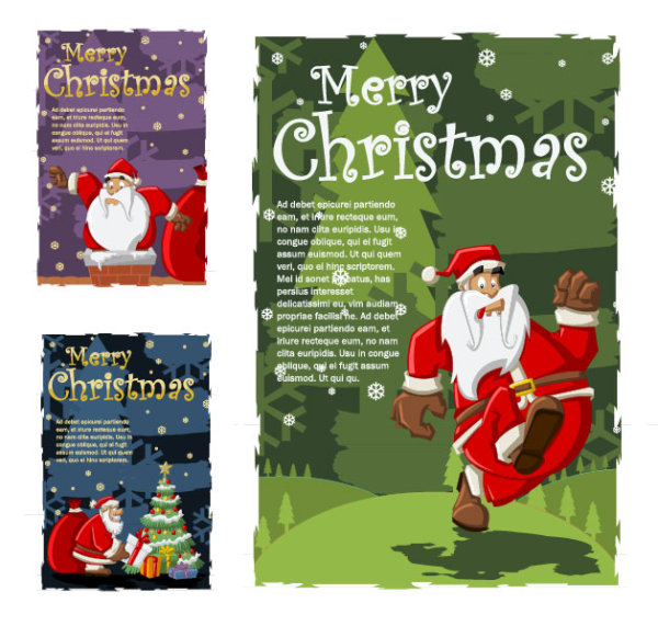 面白いサンタ クロース ベクター