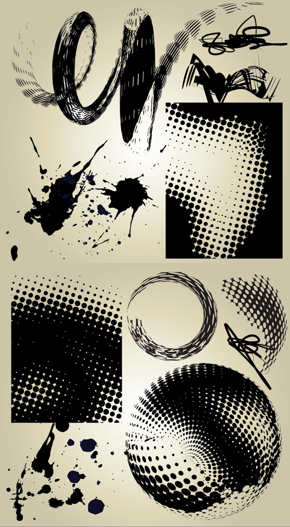 ネットワーク ユーティリティ ベクター インク黒マーク