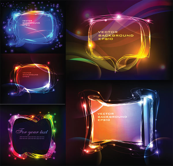 クールなまぶしさダイアログ ベクター