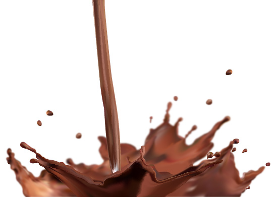 チョコレートのベクター スプラッシュ