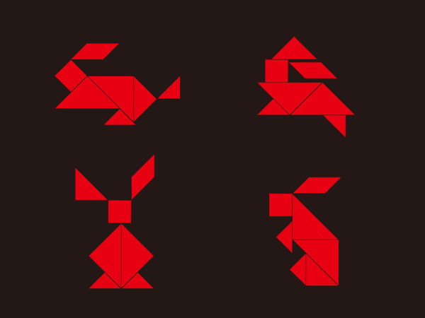 ウサギのベクター