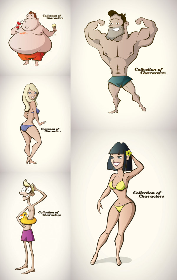 漫画のキャラクター - ベクター