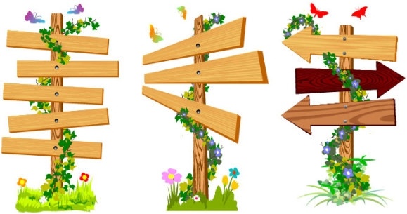 つる木製サイン ベクター無料ベクター 2.51 MB