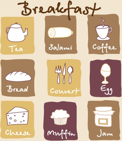 素敵な写真ベクター無料朝食ベクター 516.74 KB