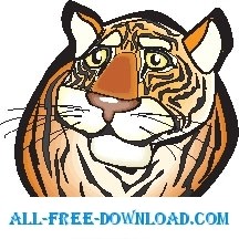 虎の顔 6 ベクター漫画 無料ベクター 無料素材イラスト ベクターのフリーデザイナー