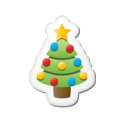 クリスマス ステッカー ツリー無料アイコン 39.73 KB