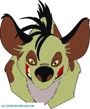 ライオン キング shenzi001 ベクター漫画 - 無料ベクター