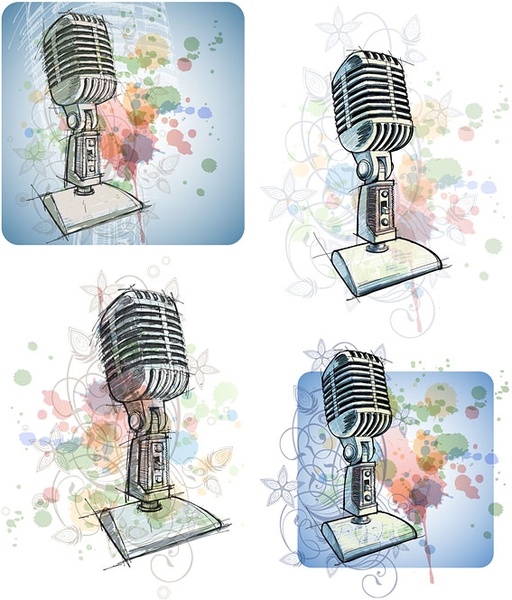 手マイク ベクター無料ベクター 14.24 MB