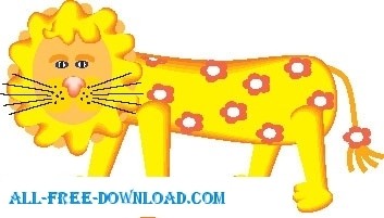 ライオン 14 ベクター漫画 - 無料ベクター