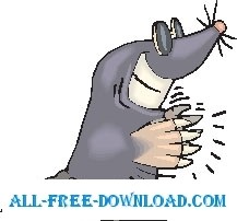 ほくろ拍手ベクター漫画 - 無料ベクター