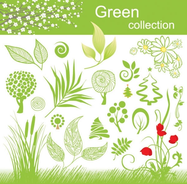 花や木のベクター無料ベクター 1.16 MB