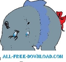 カバ身に着けているスカート ベクター漫画 - 無料ベクター