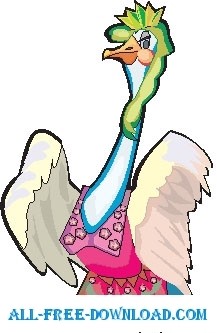 白鳥 4 ベクター漫画 - 無料ベクター