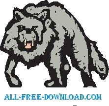 オオカミ 8 ベクター漫画 - 無料ベクター